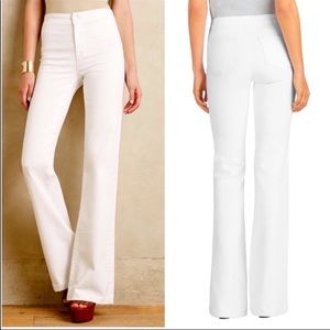 J Brand Women's Blanc Tailored Flare High Rise Pants